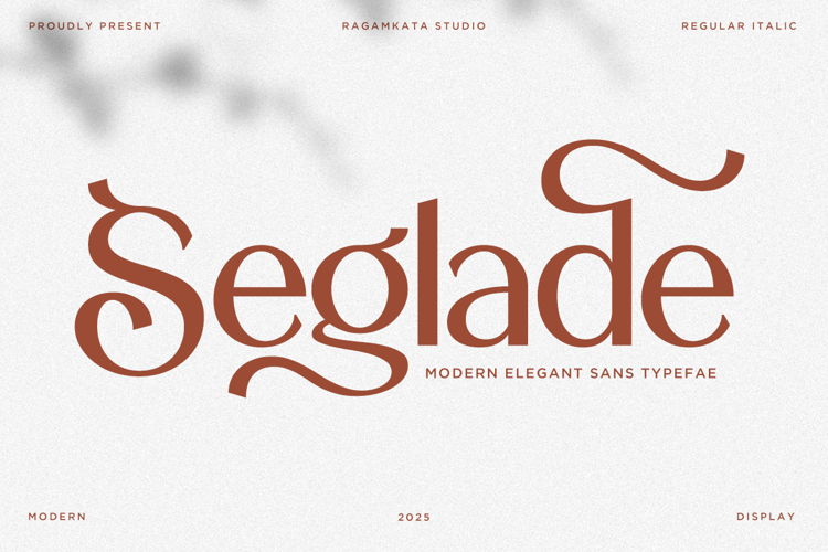 Preview of Seglade Font