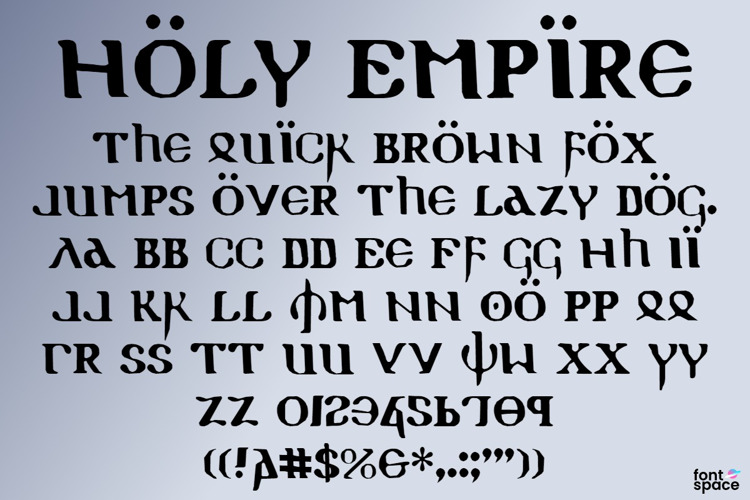 Holy Empire Font