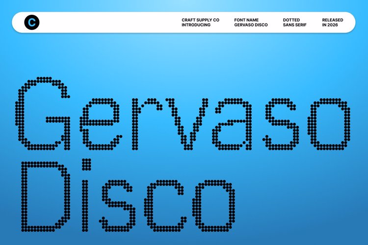 Preview of Gervaso Disco Font