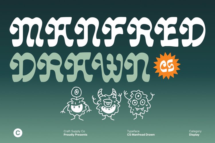 Preview of CS Manfred Drawn Font