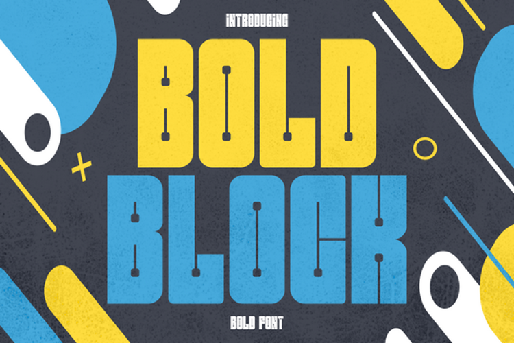 Preview of Bold Block Font