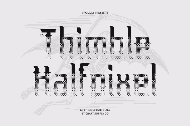 Preview of CS Thimble Halfpixel Font