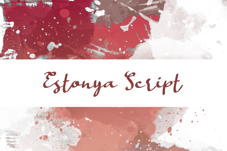e Estonya Script Font