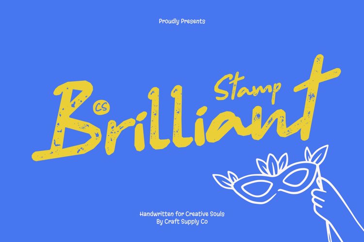 Preview of CS Brilliant Stamp Font