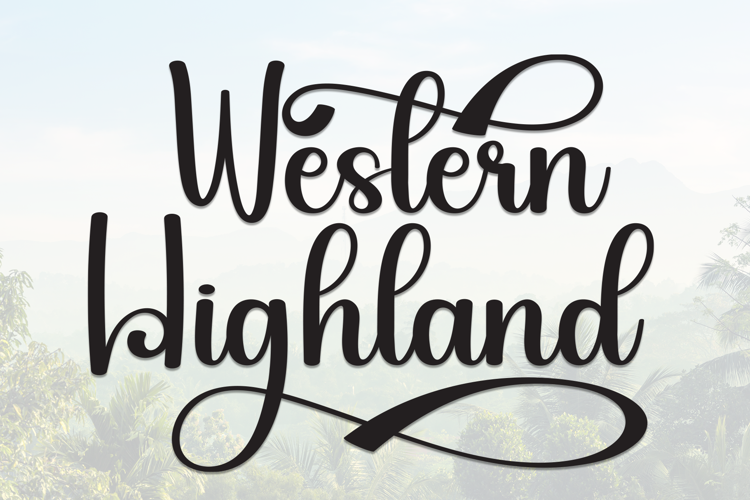 Preview of Western Highland Font