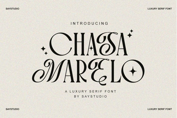 Preview of Chasa Marelo Font