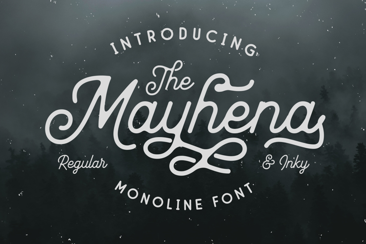 Mayhena Inky Font