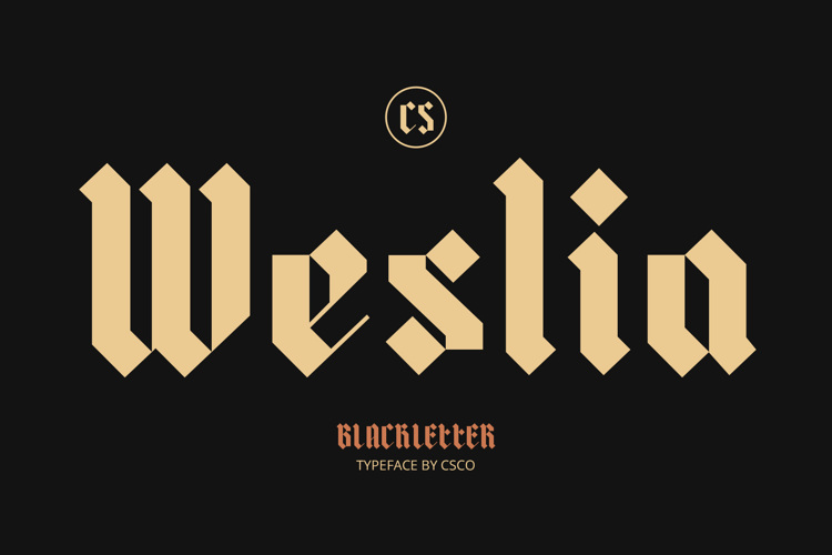 Preview of CS Weslia Font