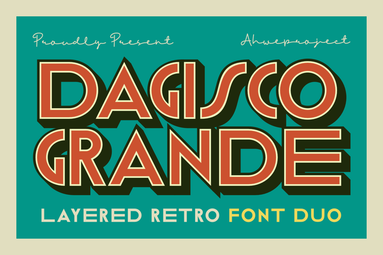 Preview of Dagisco Grande Font