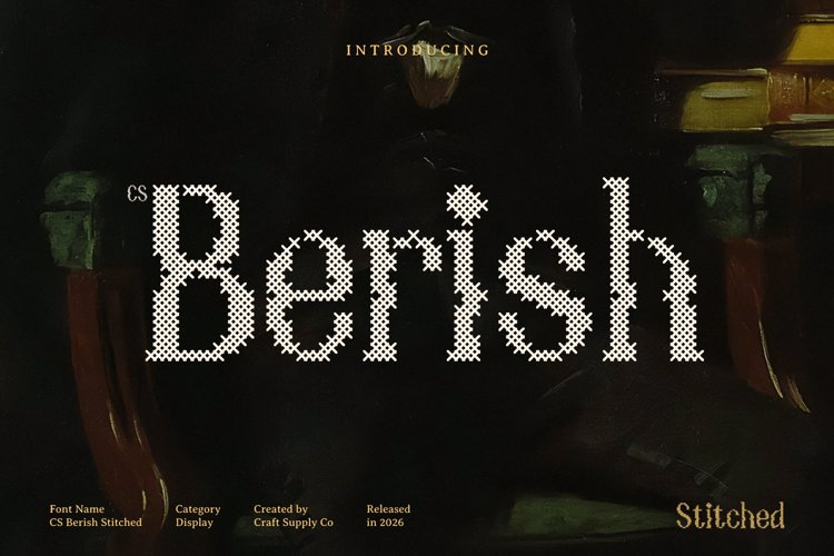 Preview of CS Berish Stitched Font