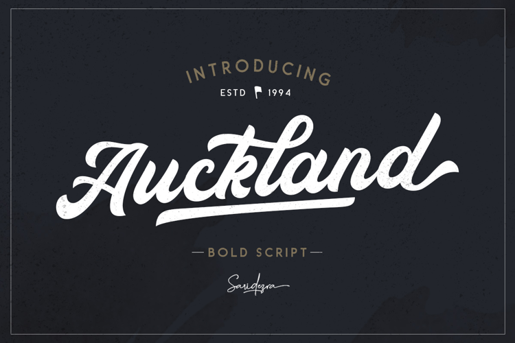 Auckland Script Font