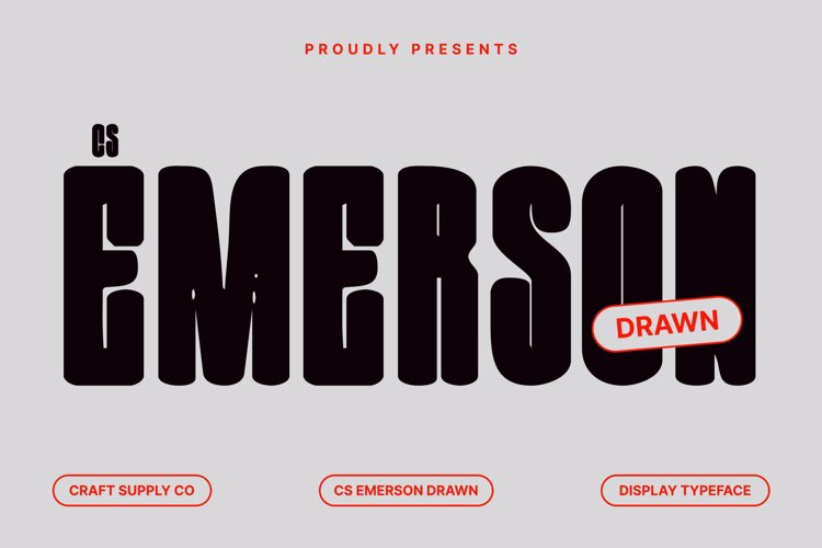 Preview of CS Emerson Drawn Font