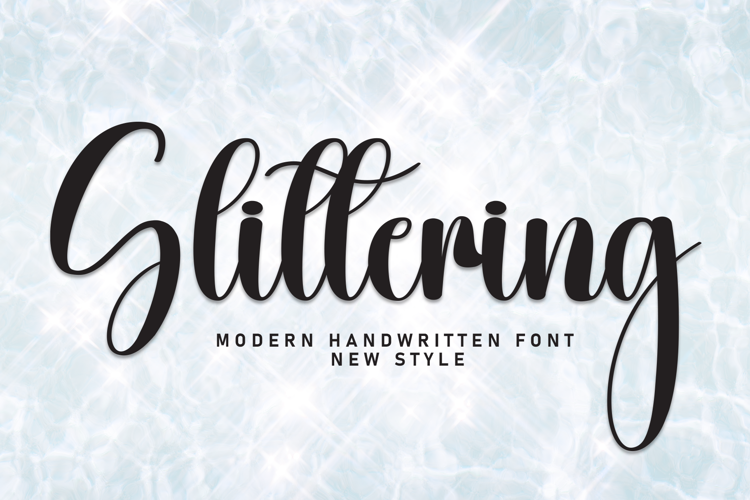 Preview of Glittering Font