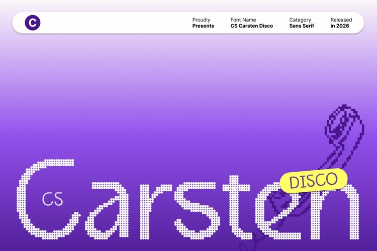Preview of CS Carsten Disco Font