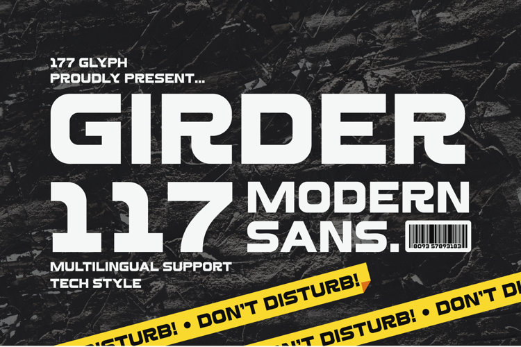 Preview of Girder 117 Font