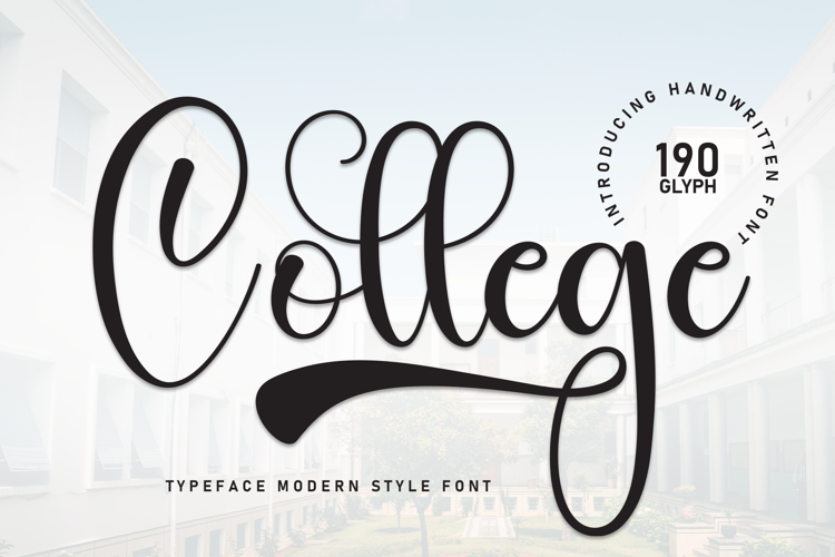 Preview of College Font