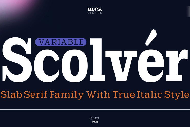Preview of Scolver Font