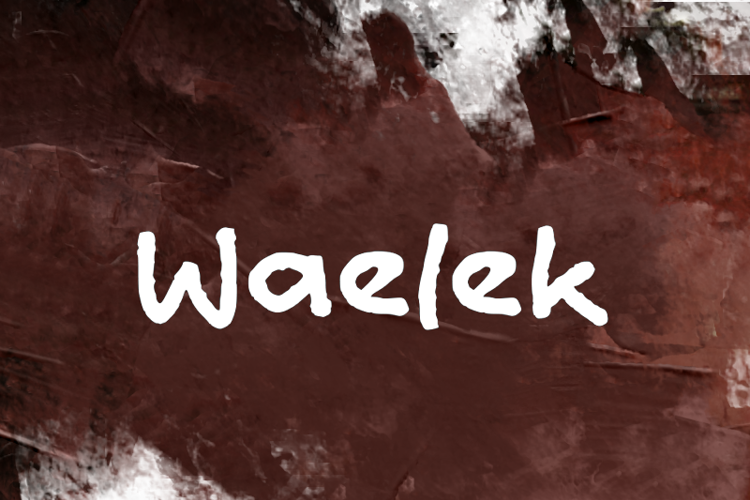 Preview of w Waelek Font