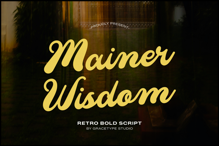 Preview of Mainer Wisdom Font
