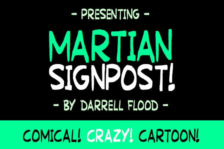 Martian Signpost Font