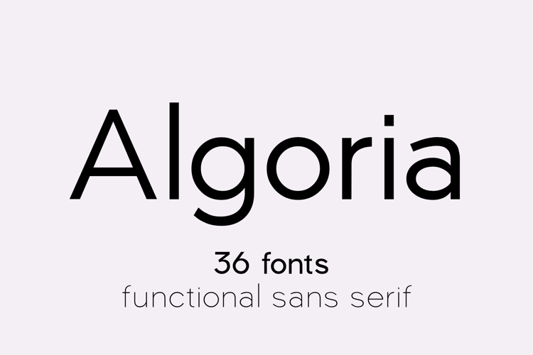 Algoria Light Font