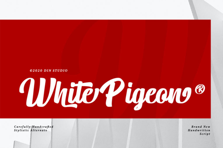 White Pigeon Font