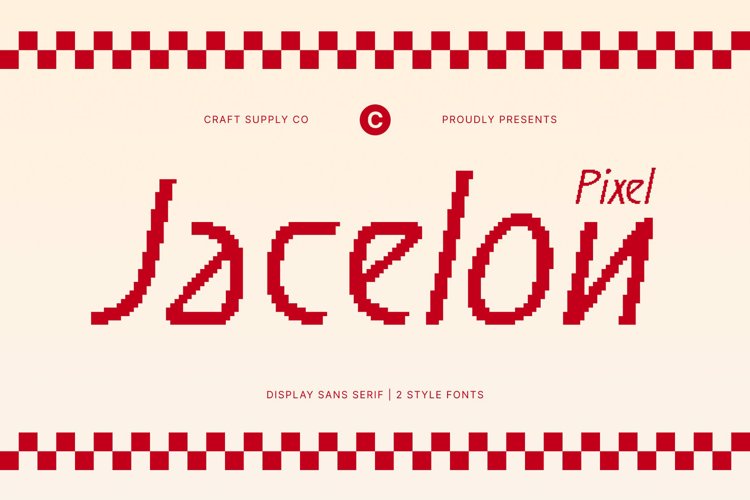 Preview of Jacelon Pixel Font