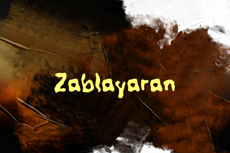 Preview of z  Zablayaran Font
