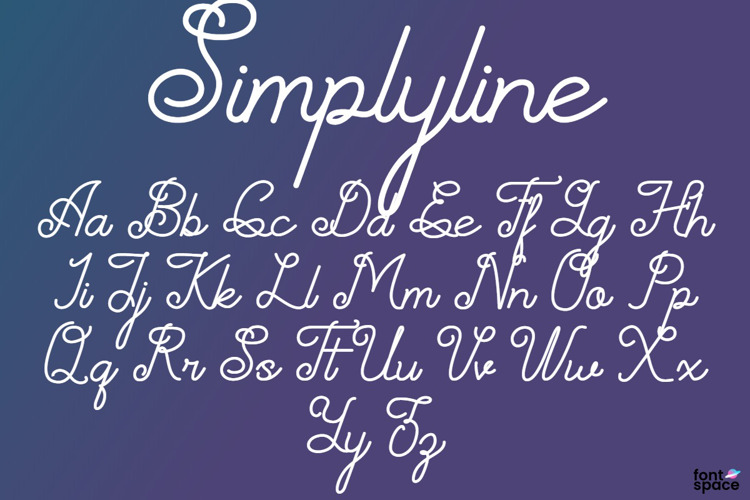 Simplyline Font