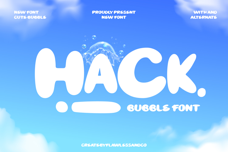 Preview of HACKBUBBLE Font