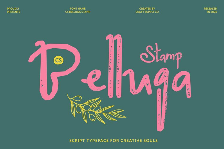 Preview of CS Belluga Stamp Font