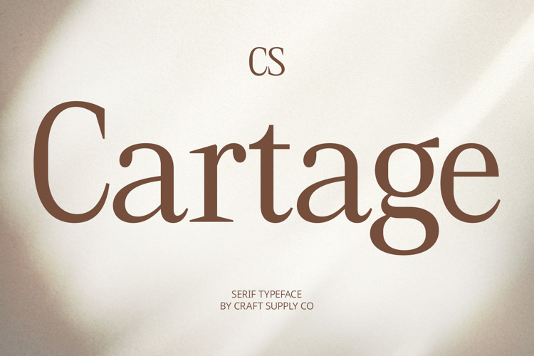 Preview of CS Cartage Font