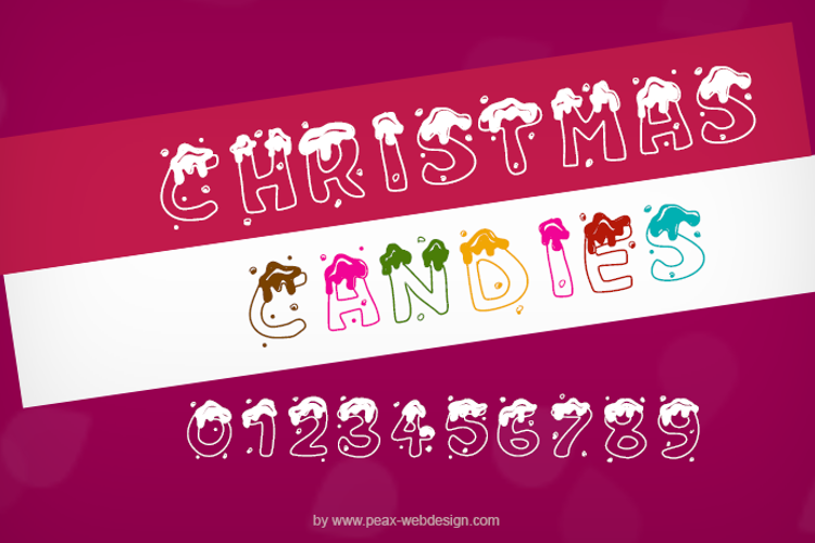 PW Christmas Candies Font