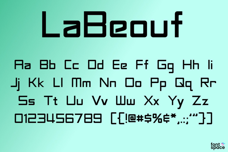 LaBeouf Font