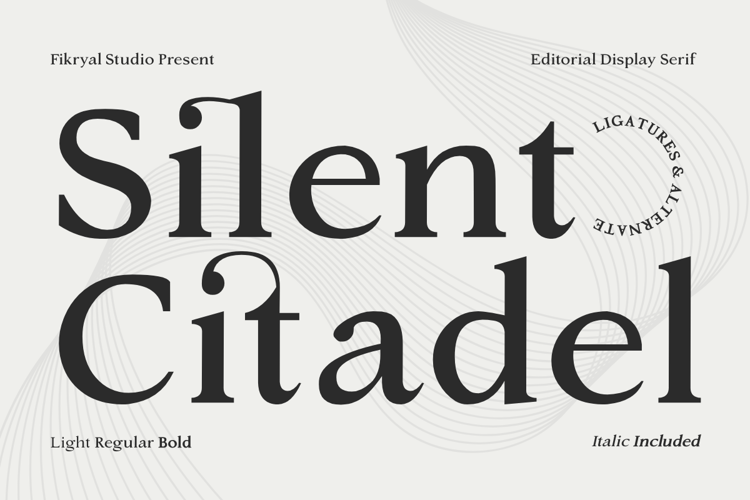 Preview of Silent Citadel Font