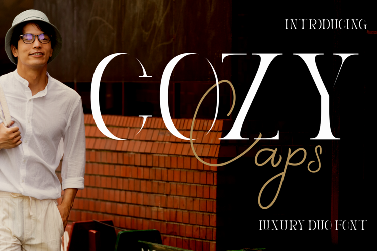 Cozy Caps – Luxury Duo Font