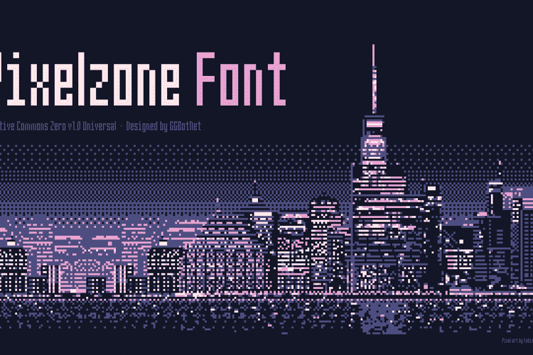 Preview of Pixelzone Font