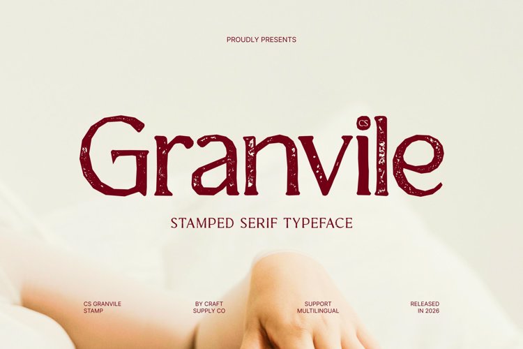 Preview of CS Granvile Stamp Font