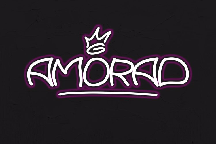 Preview of AMORAD Font