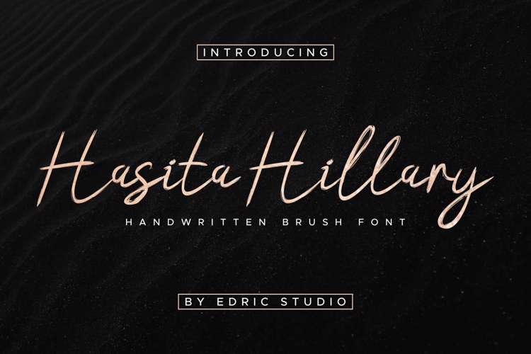 Hasita Hillary Demo Brush Font