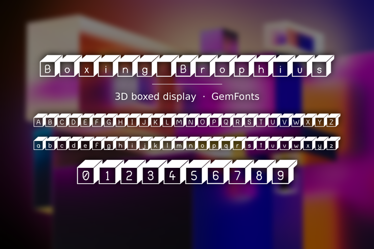 Preview of Boxing Brophius Font