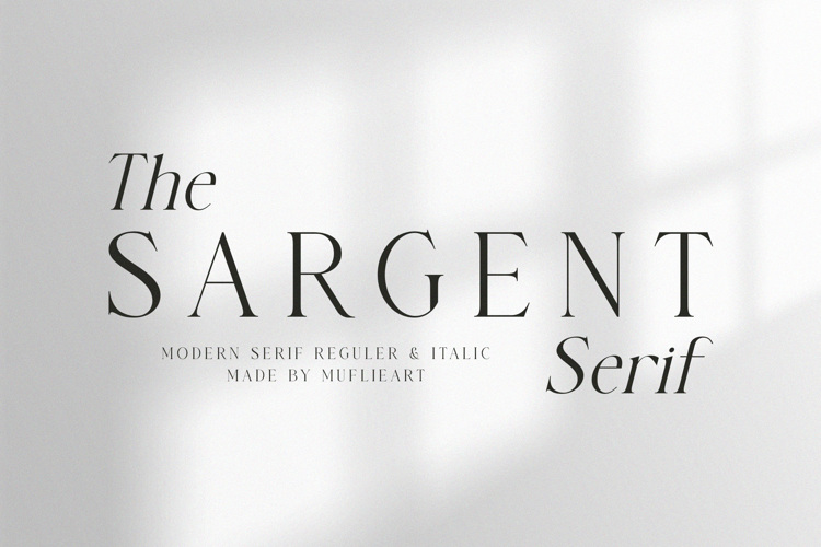 Preview of The SARGENT Serif Font
