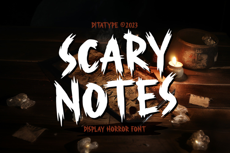 Scary Notes Font