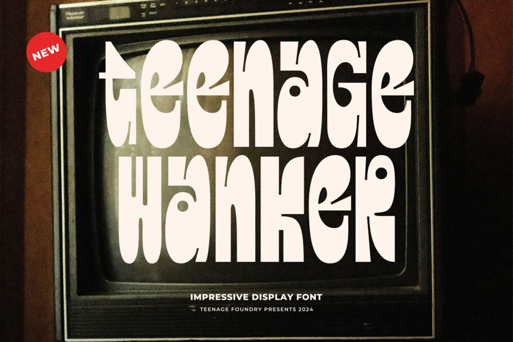 Preview of Teenage Wanker Font