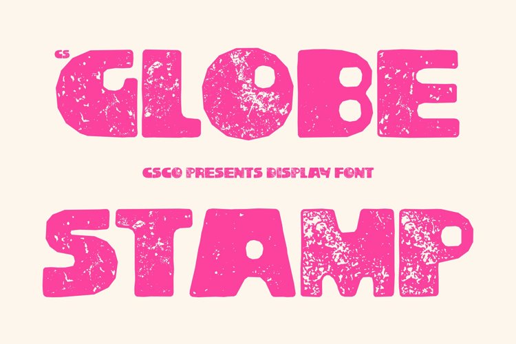 Preview of CS Globe Stamp Font
