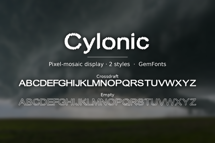 Preview of Cylonic Font