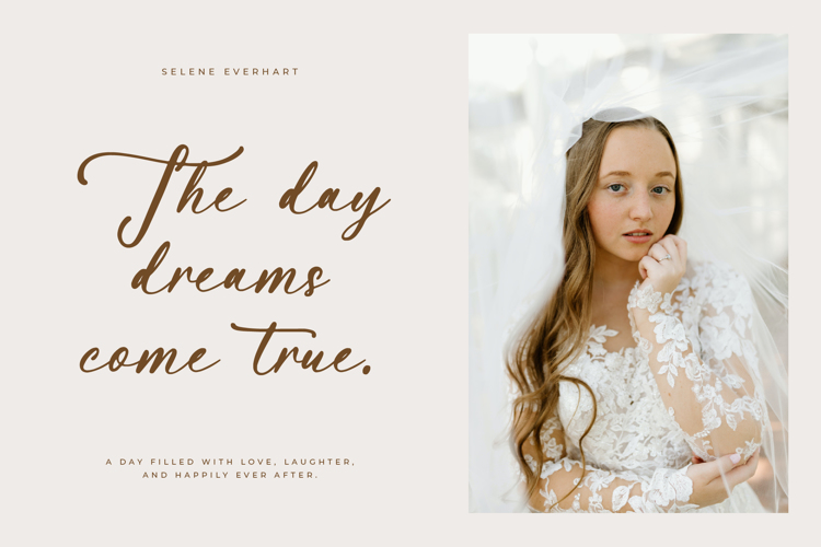 Preview of Sisteria Dottela Font