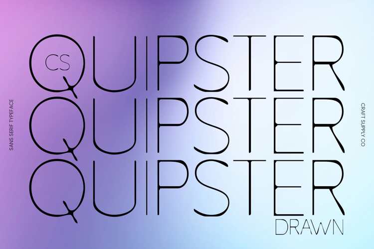 Preview of CS Quipster Drawn Font