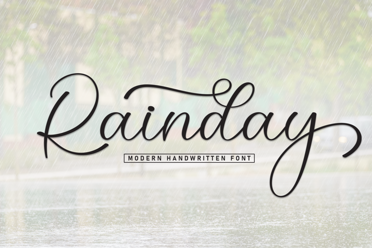 Preview of Rainday Font