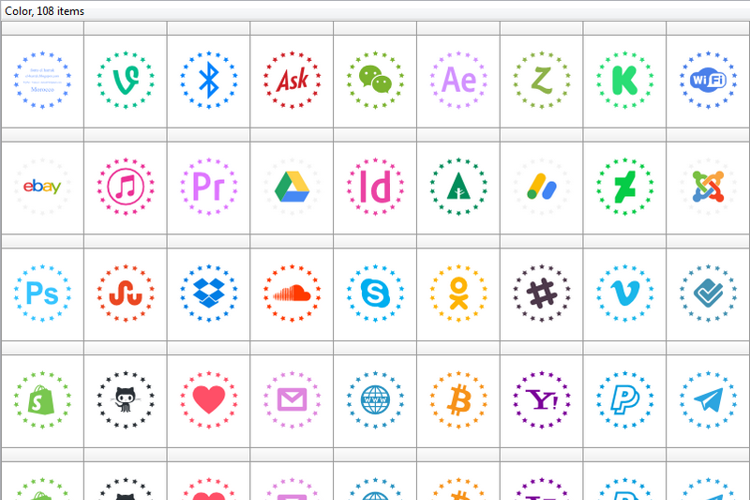 Type Icons Color Font